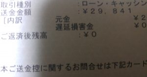 借金　完済